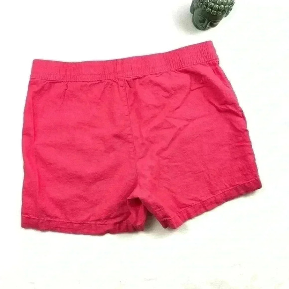 Nautica Bright Pink Linen-Blend Drawstring Soft Board Shorts Size L - Picture 7 of 15